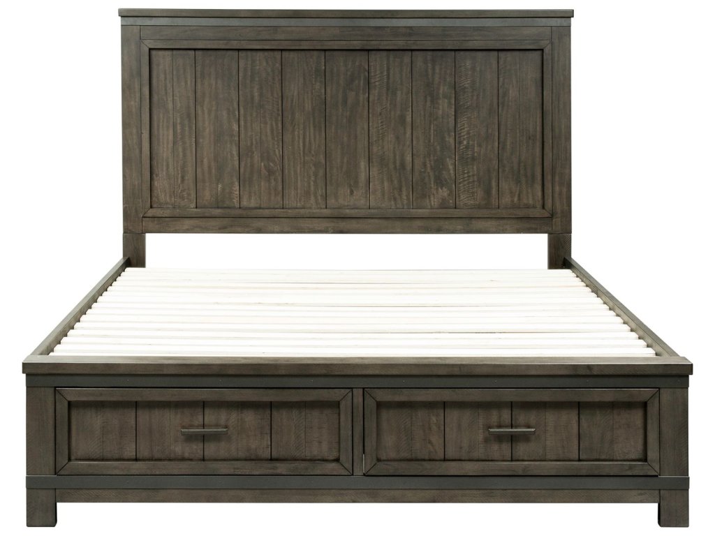 King Two Sided Storage Bed, Dresser & Mirror, Night Stand - image 2