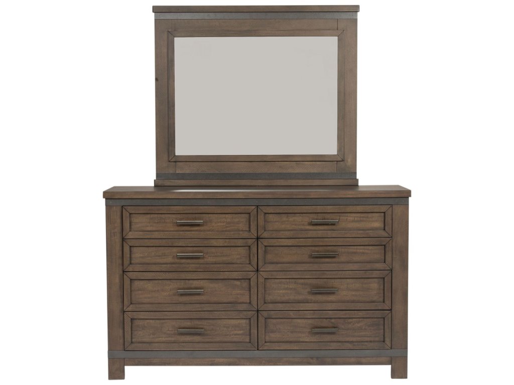 King Two Sided Storage Bed, Dresser & Mirror, Night Stand - image 3