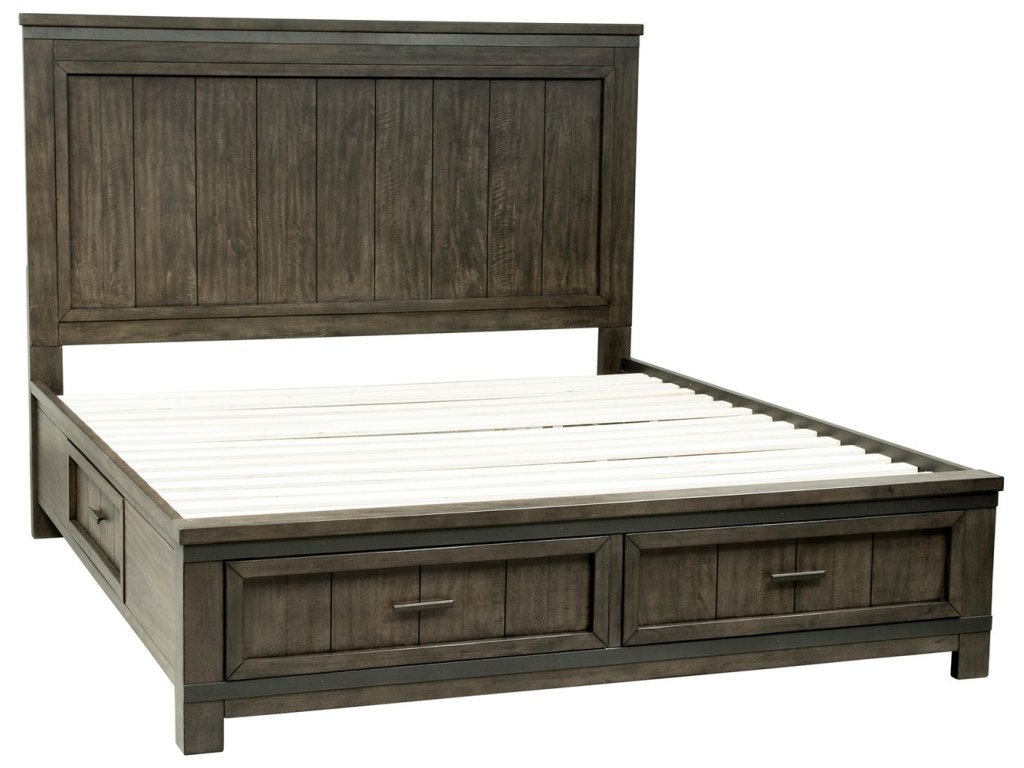 Queen Two Sided Storage Bed, Dresser & Mirror, Chest, Night Stand - image 1