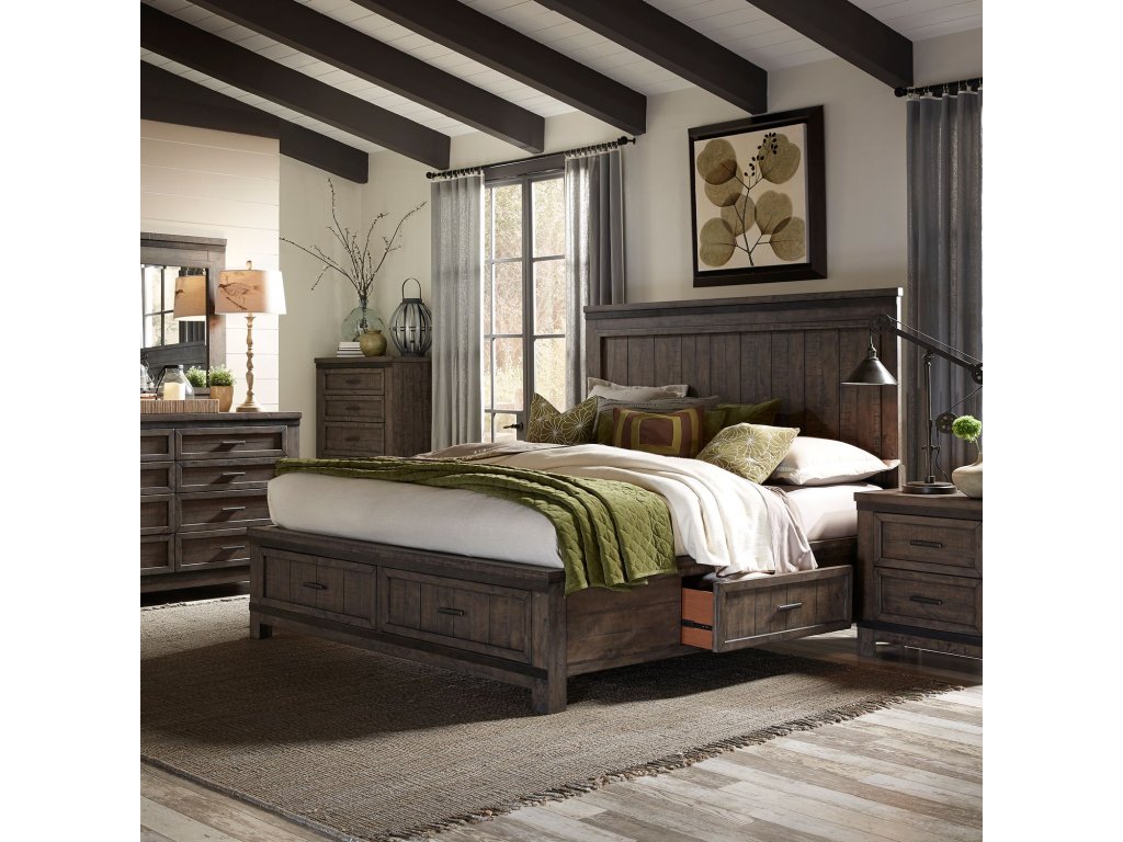 Queen Two Sided Storage Bed, Dresser & Mirror, Chest, Night Stand - main image