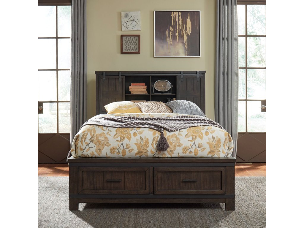Queen Bookcase Bed - main image