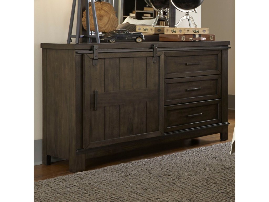 Full Panel Bed, Dresser & Mirror - image 5