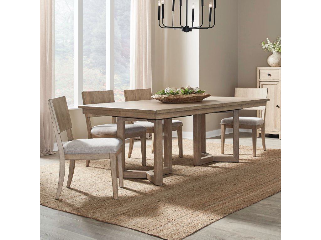 5 Piece Double Pedestal Table Set - main image