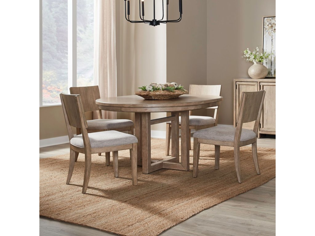 5 Piece Pedestal Table Set - main image