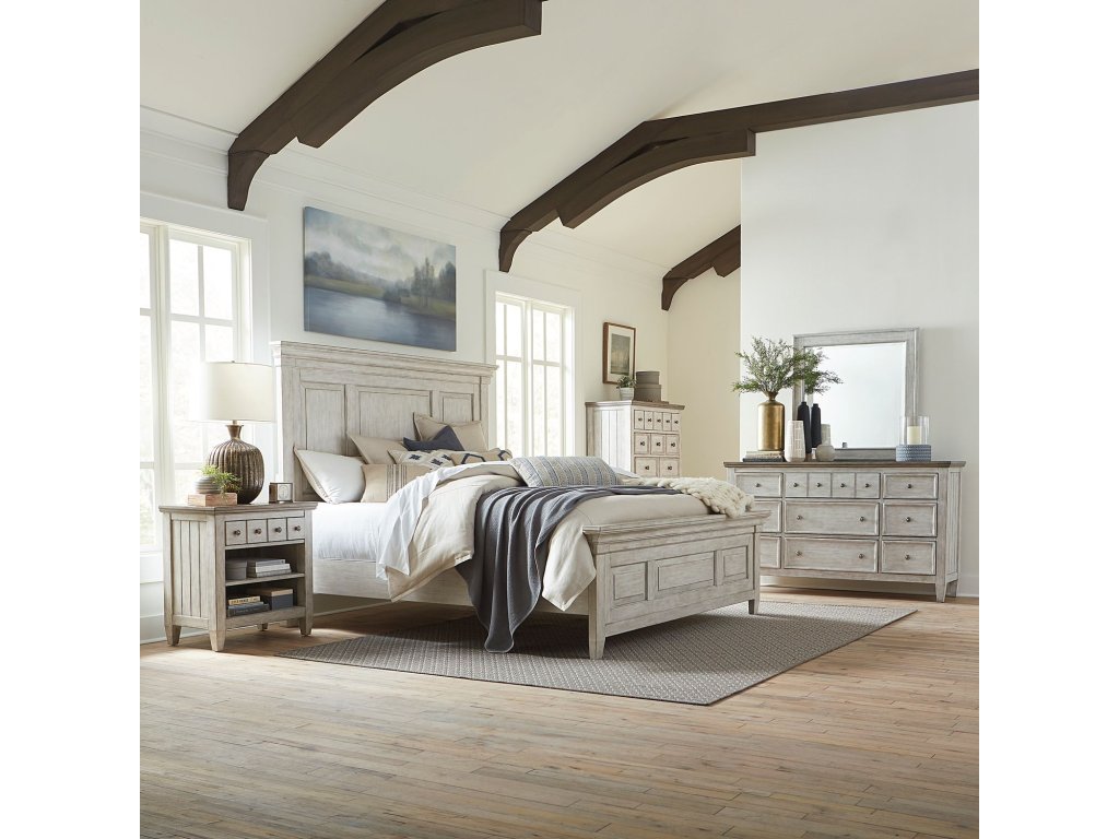 King California Panel Bed, Dresser & Mirror, Chest, Night Stand - main image