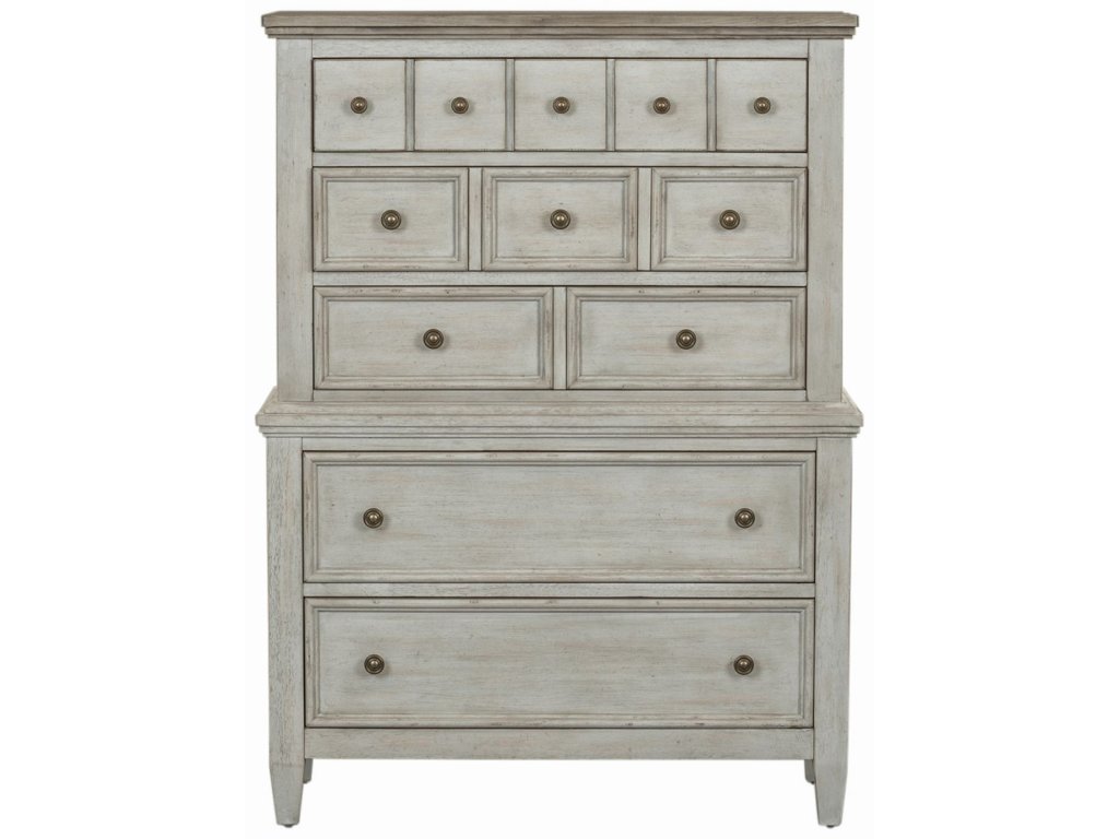King Opt California Panel Bed, Dresser & Mirror, Chest - image 3