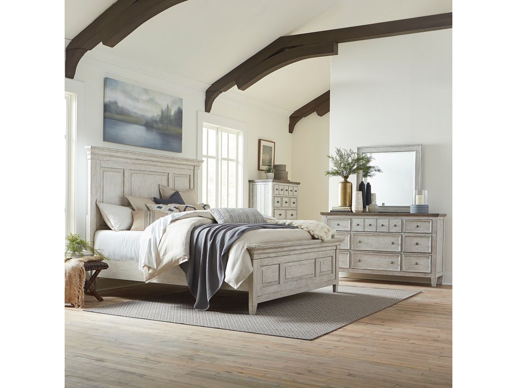 Queen Panel Bed, Dresser & Mirror, Chest - main image
