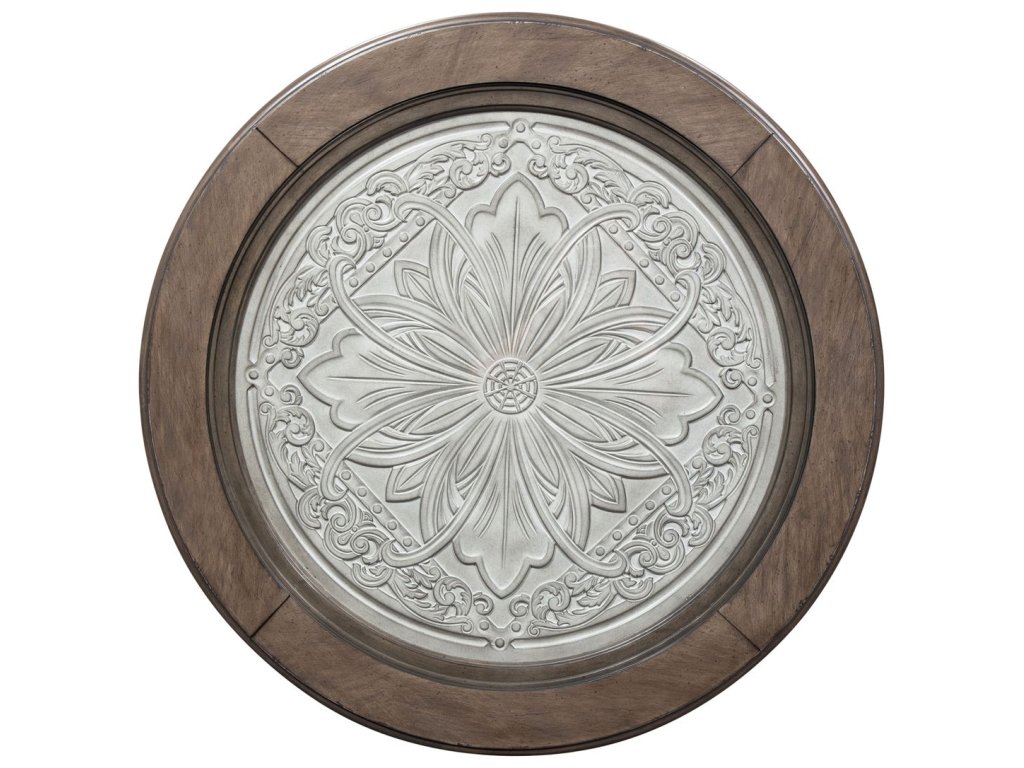 Round Ceiling Tile Cocktail Table - image 1