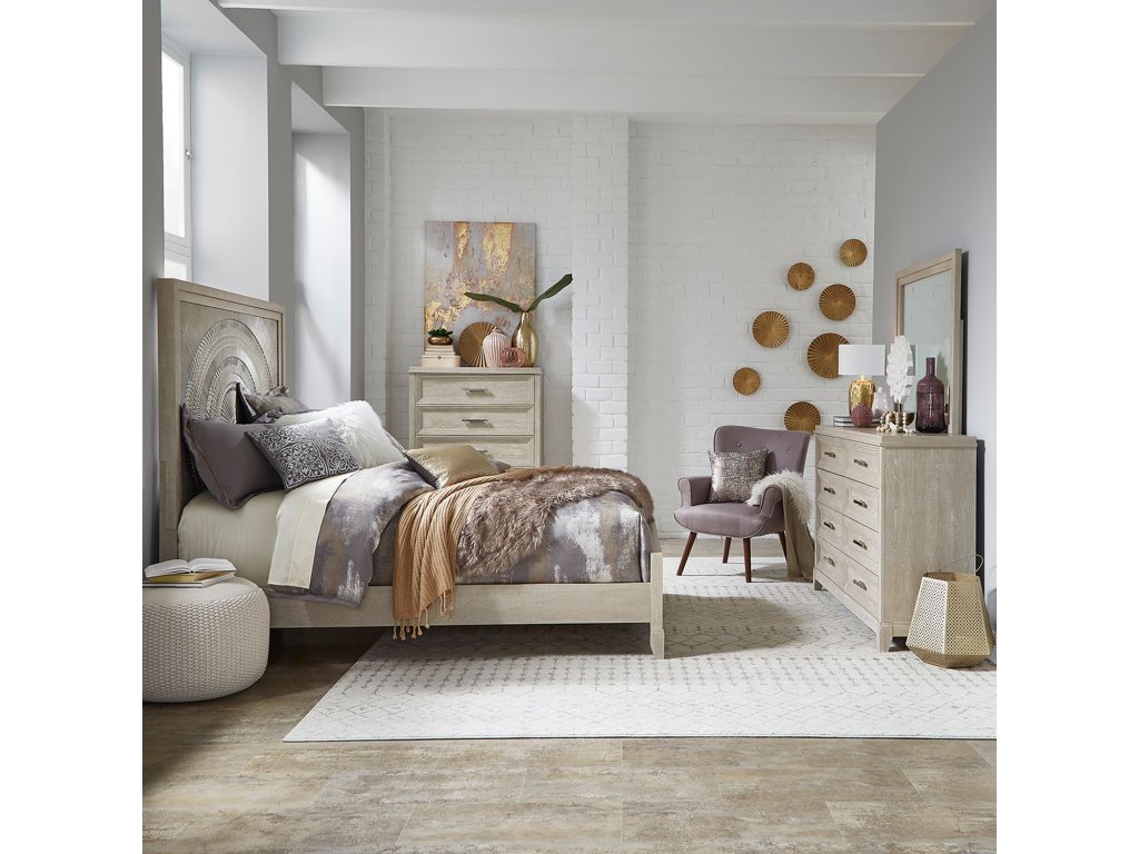 Queen Panel Bed, Dresser & Mirror, Chest - main image