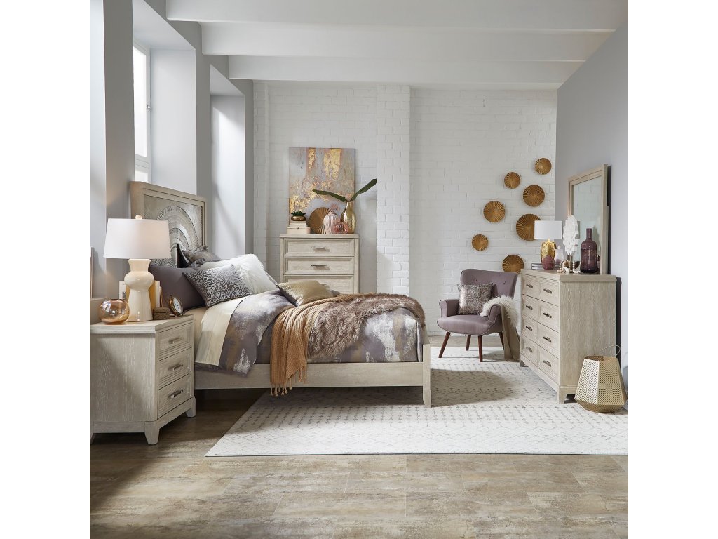 Queen Panel Bed, Dresser & Mirror, Chest, Night Stand - main image