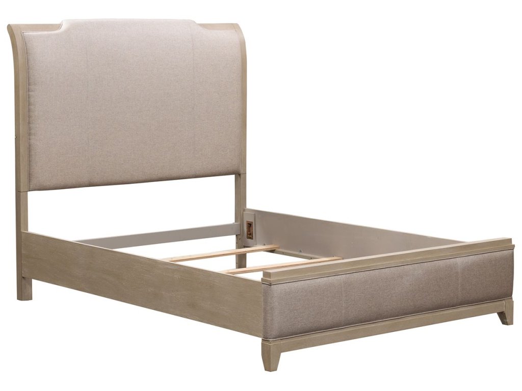 Queen Upholstered Bed - image 1
