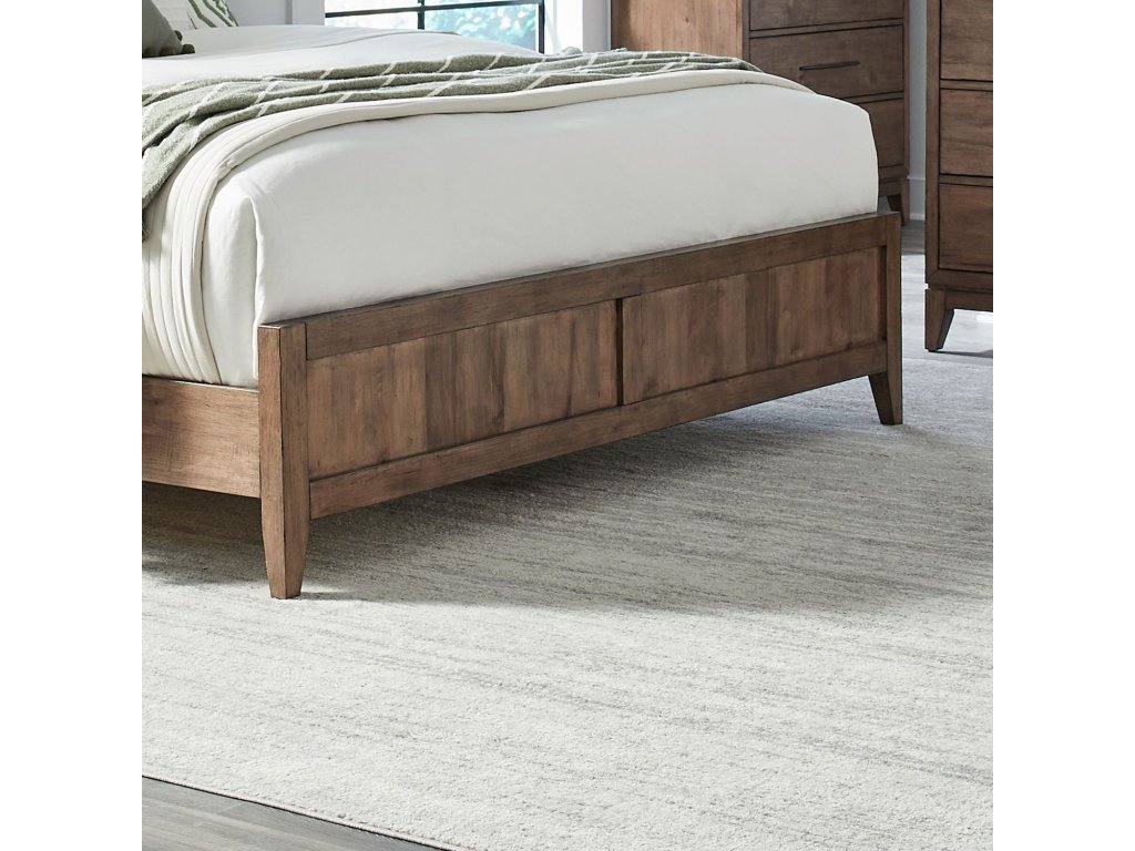 Queen Panel Bed, Dresser & Mirror - image 2