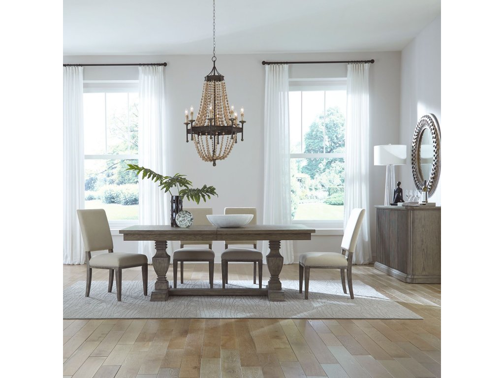 5 Piece Trestle Table Set - main image