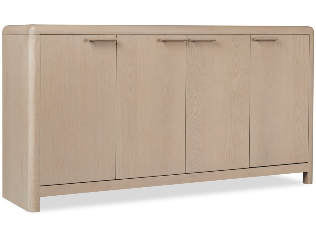 Liv Four Door Ash Wood Sideboard in White Sand - image 2