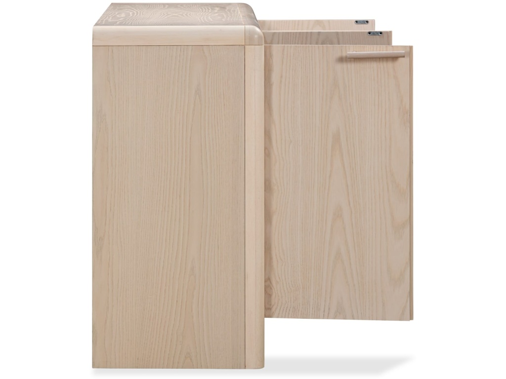 Liv Four Door Ash Wood Sideboard in White Sand - image 4
