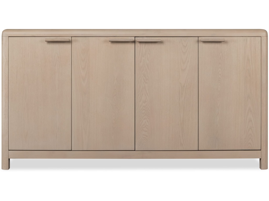 Liv Four Door Ash Wood Sideboard in White Sand - main image
