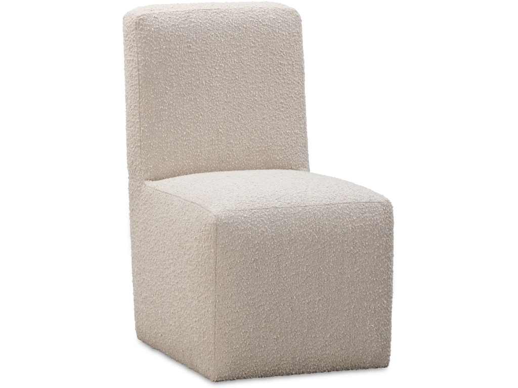 Liv Fully Upholstered Dining Chair in Brun Boucle - image 1