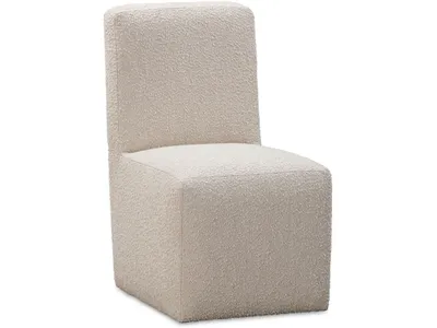 Liv Fully Upholstered Dining Chair in Brun Boucle - Alternative View