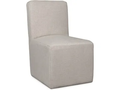 Liv Fully Upholstered Dining Chair in Natural Linen - Alternative View