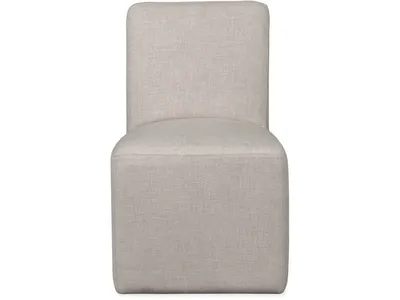 Liv Fully Upholstered Dining Chair in Natural Linen