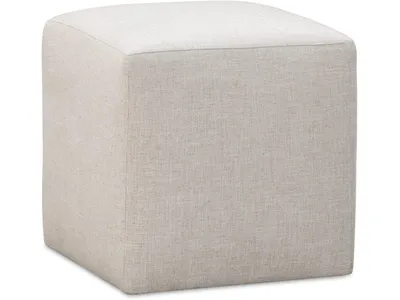Liv Fully Upholstered Dining Ottoman in Natural Linen