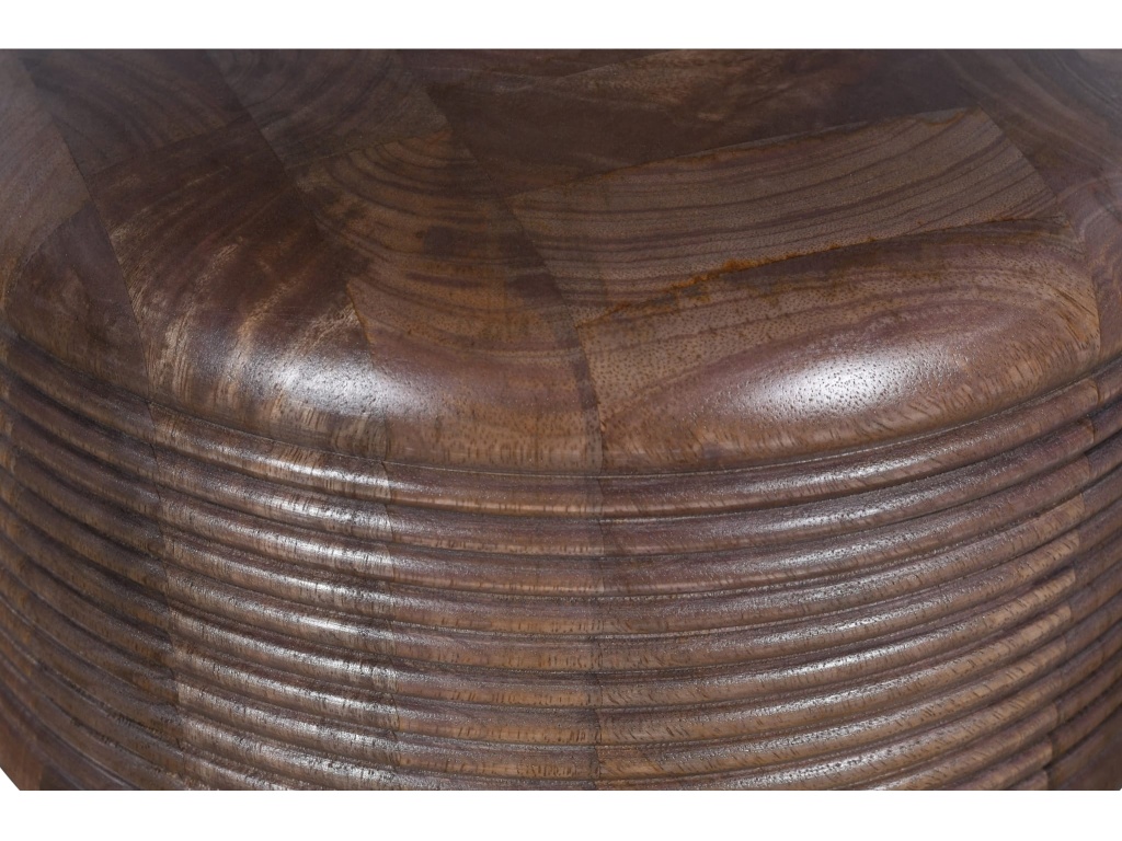 Liyana Solid Wood Round Dining Table in Natural Tan - image 4