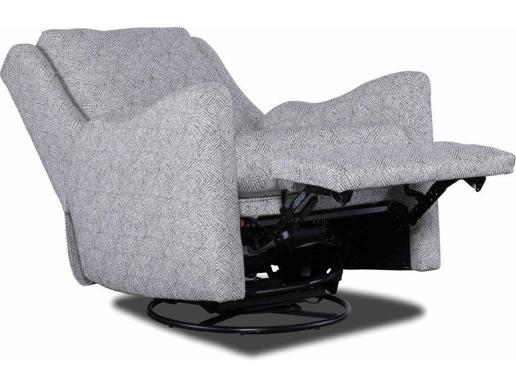 Dimitri Swivel Glider Recliner Solid Back - Power Recline - image 2