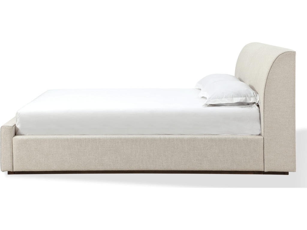 Louis Upholstered Platform Bed in Natural Linen - image 7