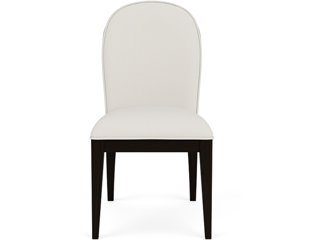 Curved Upholstered Side Chair - image 1