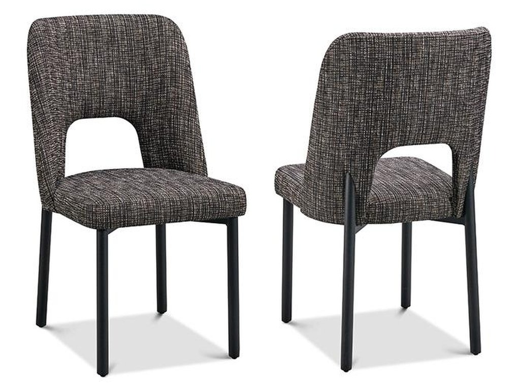 Lotus Metal Leg Side Chair in Fabric  - image 1