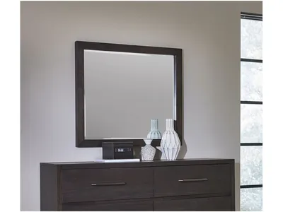Lucerne Mirror in Vintage Coffee
