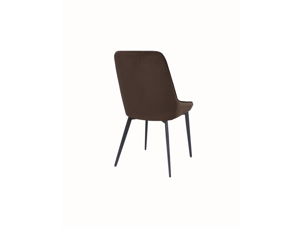 Lucia Metal Leg Upholstered Dining Chair in Penny  Velvet and Gunmetal - image 3