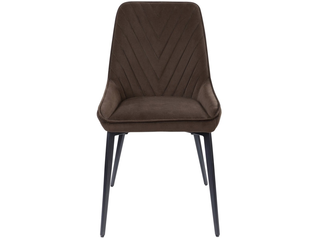 Lucia Metal Leg Upholstered Dining Chair in Penny  Velvet and Gunmetal - main image