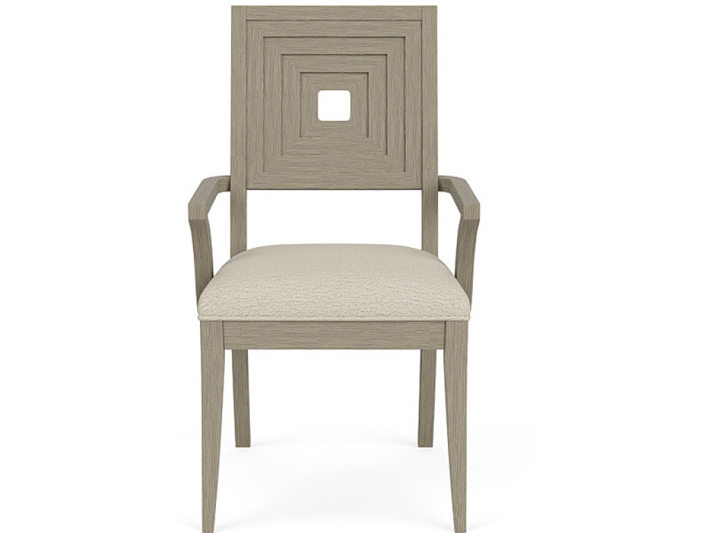 Upholstered Wood Back Arm Chair - main image