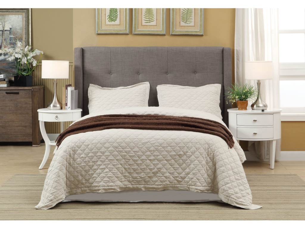 Madeleine Wingback Upholstered Platform Storage Bed - main image