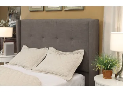 Madeleine Wingback Upholstered Platform Storage Bed - Alternative View