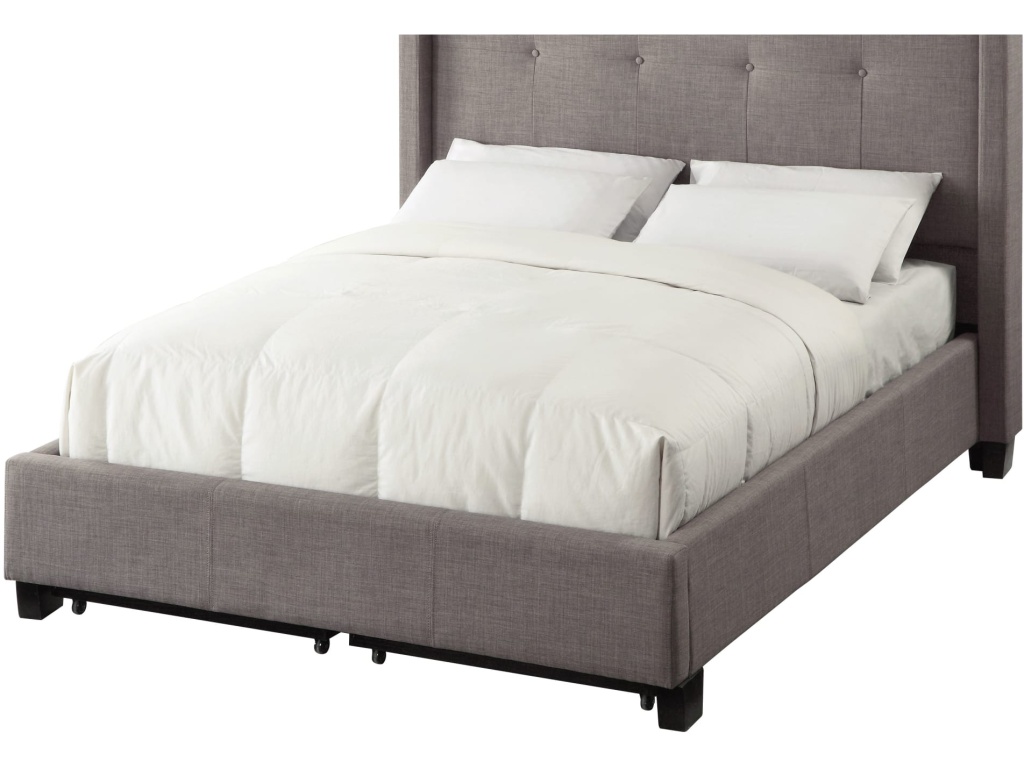 Madeleine Wingback Upholstered Platform Storage Bed - image 3