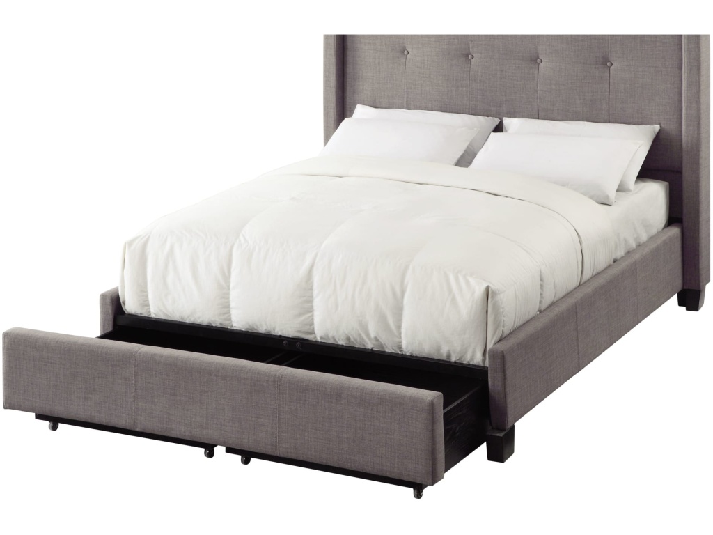 Madeleine Wingback Upholstered Platform Storage Bed - image 4