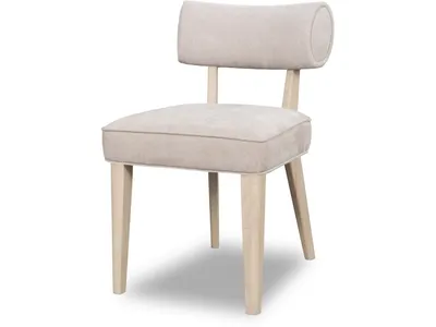 Magnolia Wood Frame Upholstered Dining Chair in Brown Sugar Chenille