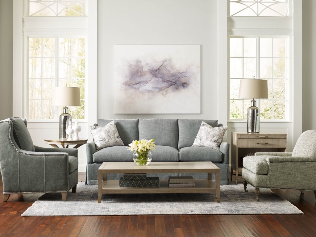 Everley Skirted Sofa - image 1