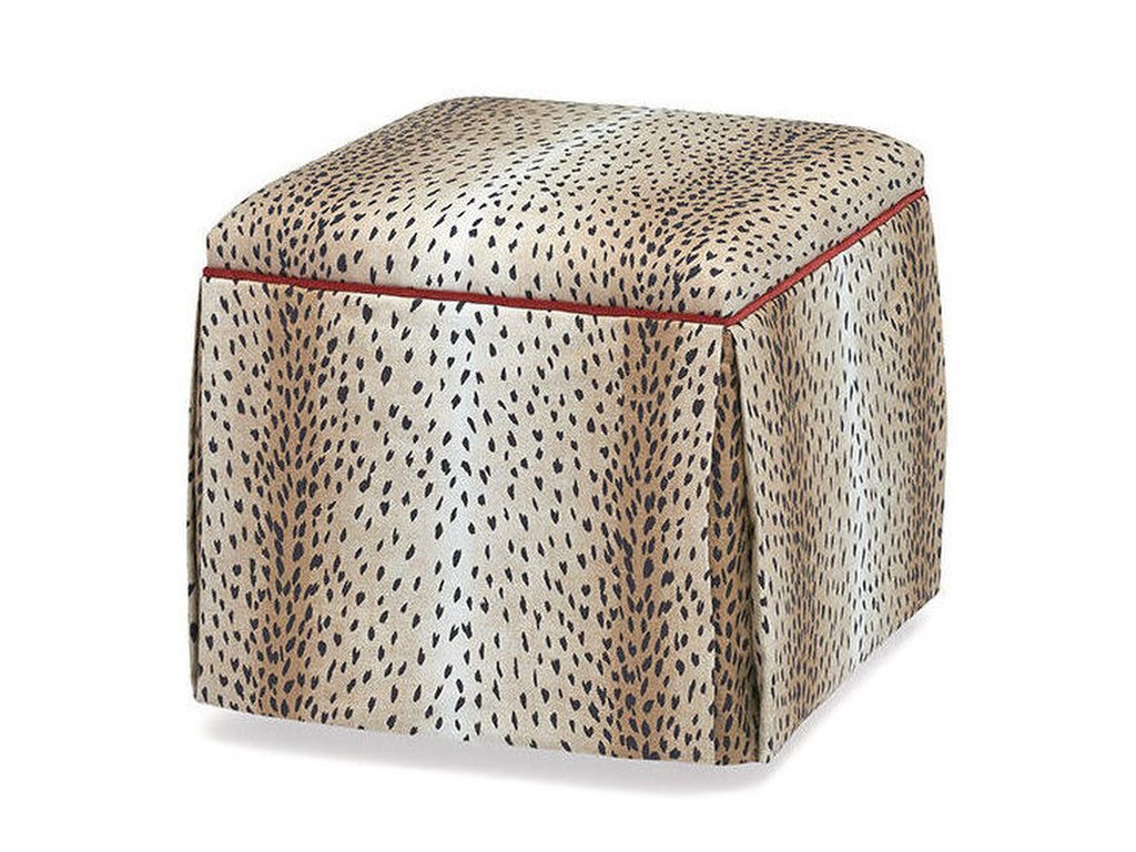 Lily Skirted Storage Ottoman - main image