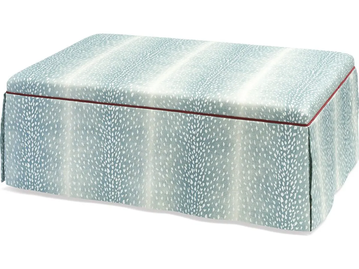 Lily Large Rectangular Skirted Ottoman - primary view