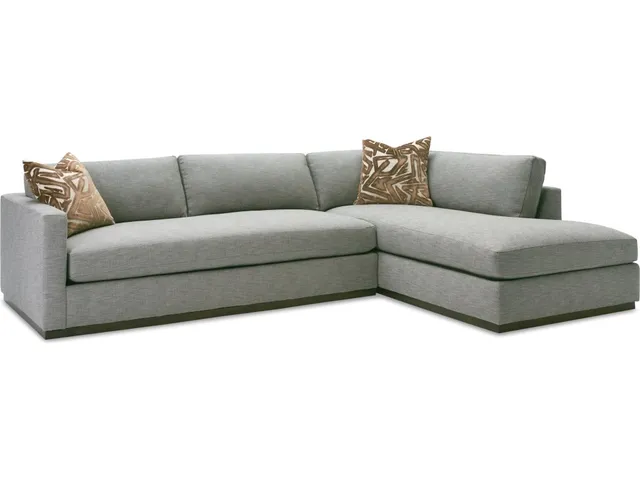 Slim Plush Sectional