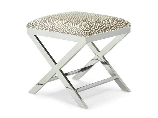 Anya Chrome Ottoman