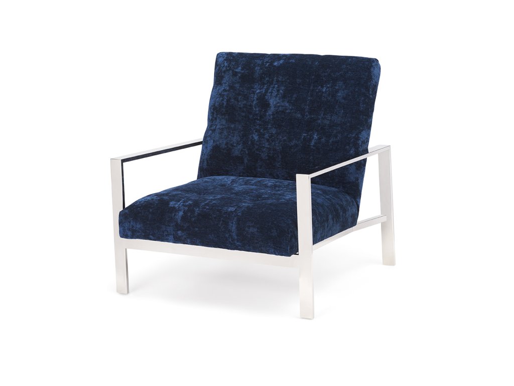 Arlo Tufted Chrome Chair - image 1