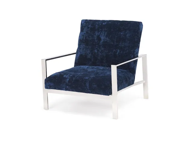 Arlo Tufted Chrome Chair - Alternative View