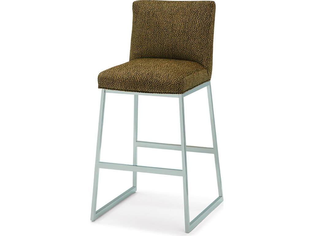 Ines Chrome Bar Stool - image 3