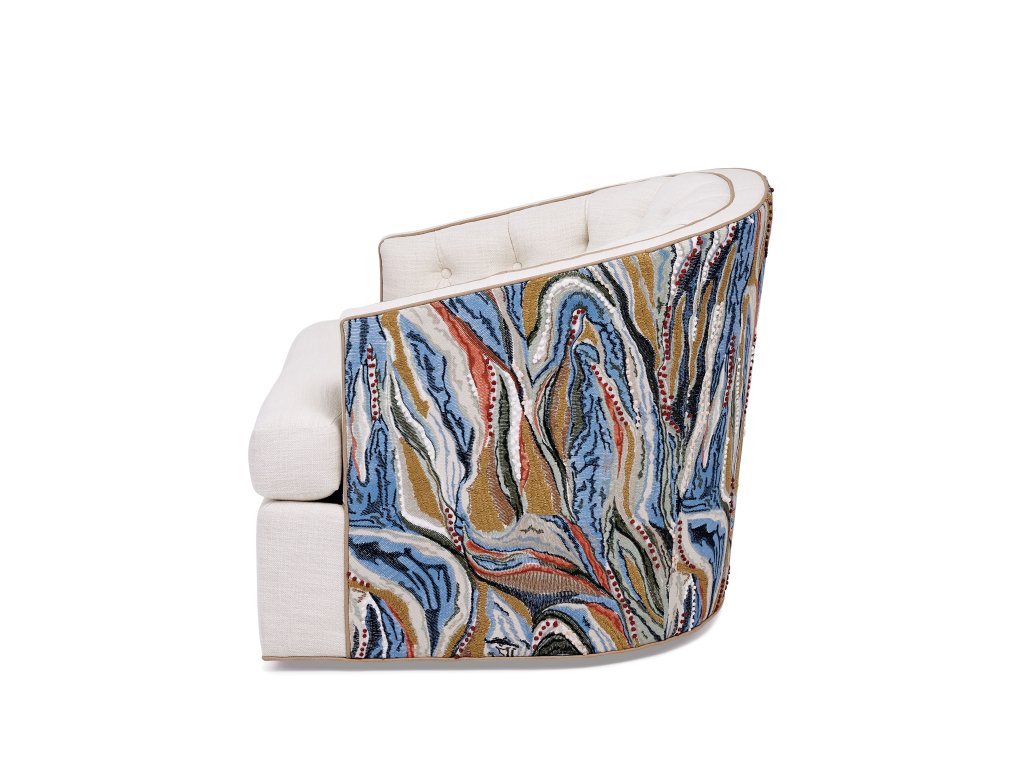 Bardot Tufted Swivel Chair - image 1