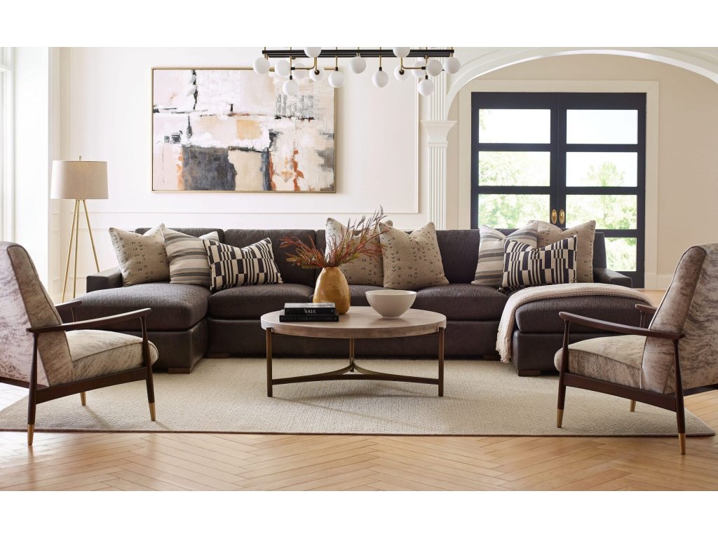 Charles Plush Sectional - image 1