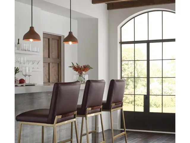 Ines Brass Bar Stool - Alternative View